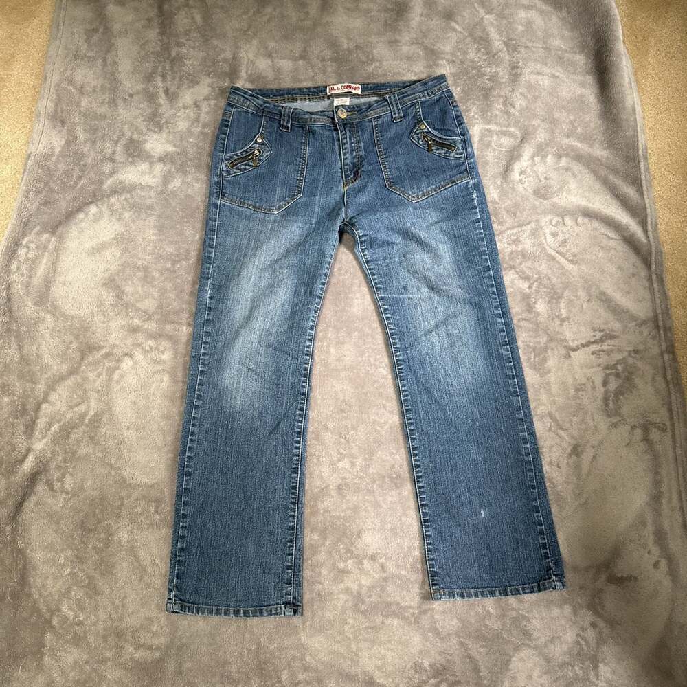 IQ & Company Blue Denim Jeans with‎ Zipper Cargo Pockets